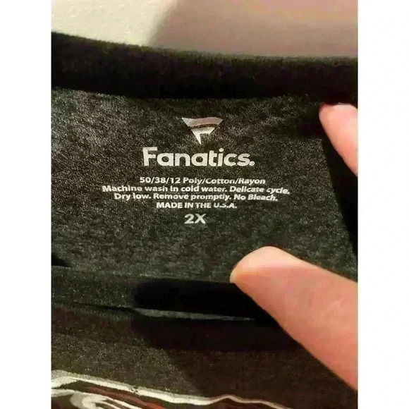 NWT Calvin Ridley Atlanta Falcons Fanatics Raglan 3/4 sleeve tshirt, 2XL - Picture 3 of 7